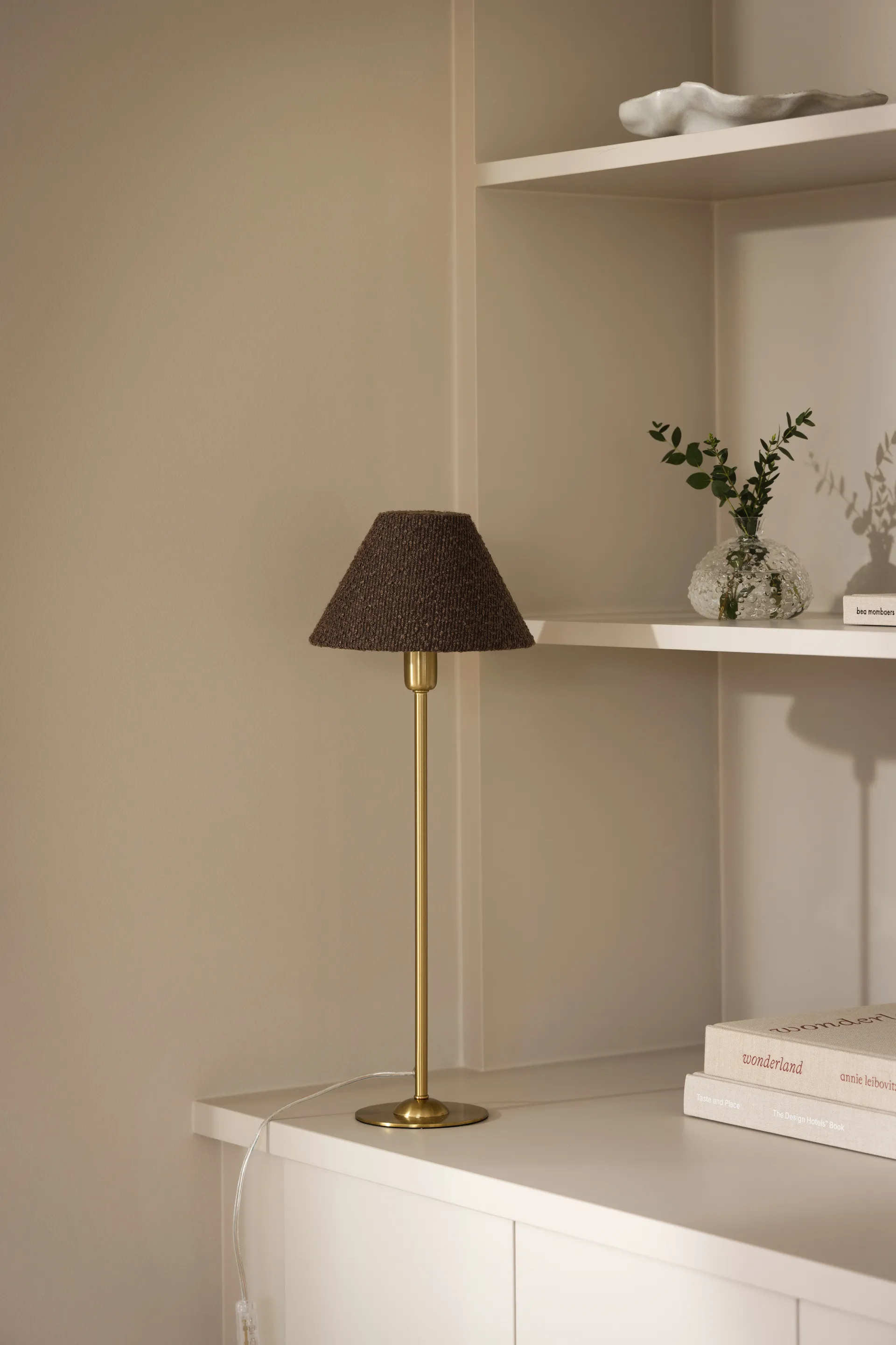 Iris 20 lampskärm, Bouclé mocha Globen Lighting