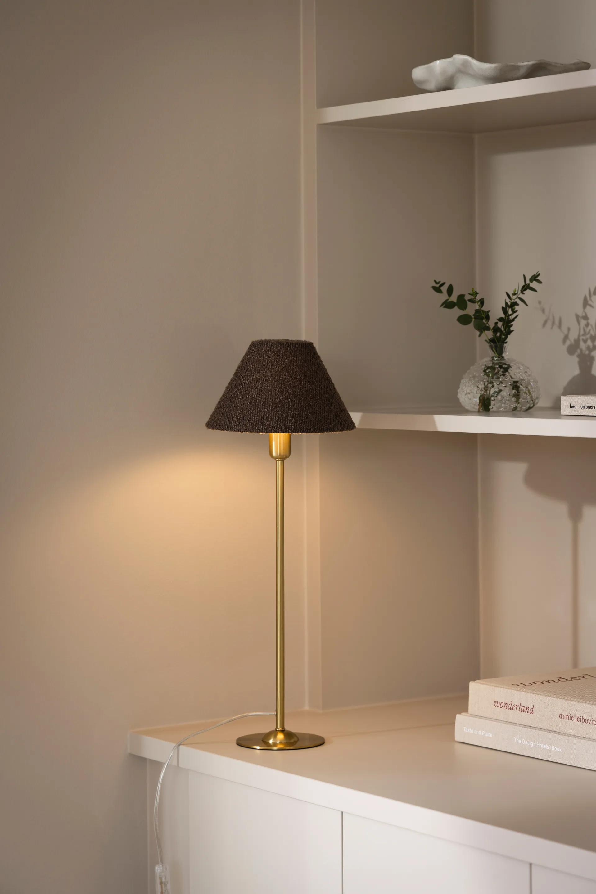 Iris 20 lampskärm, Bouclé mocha Globen Lighting