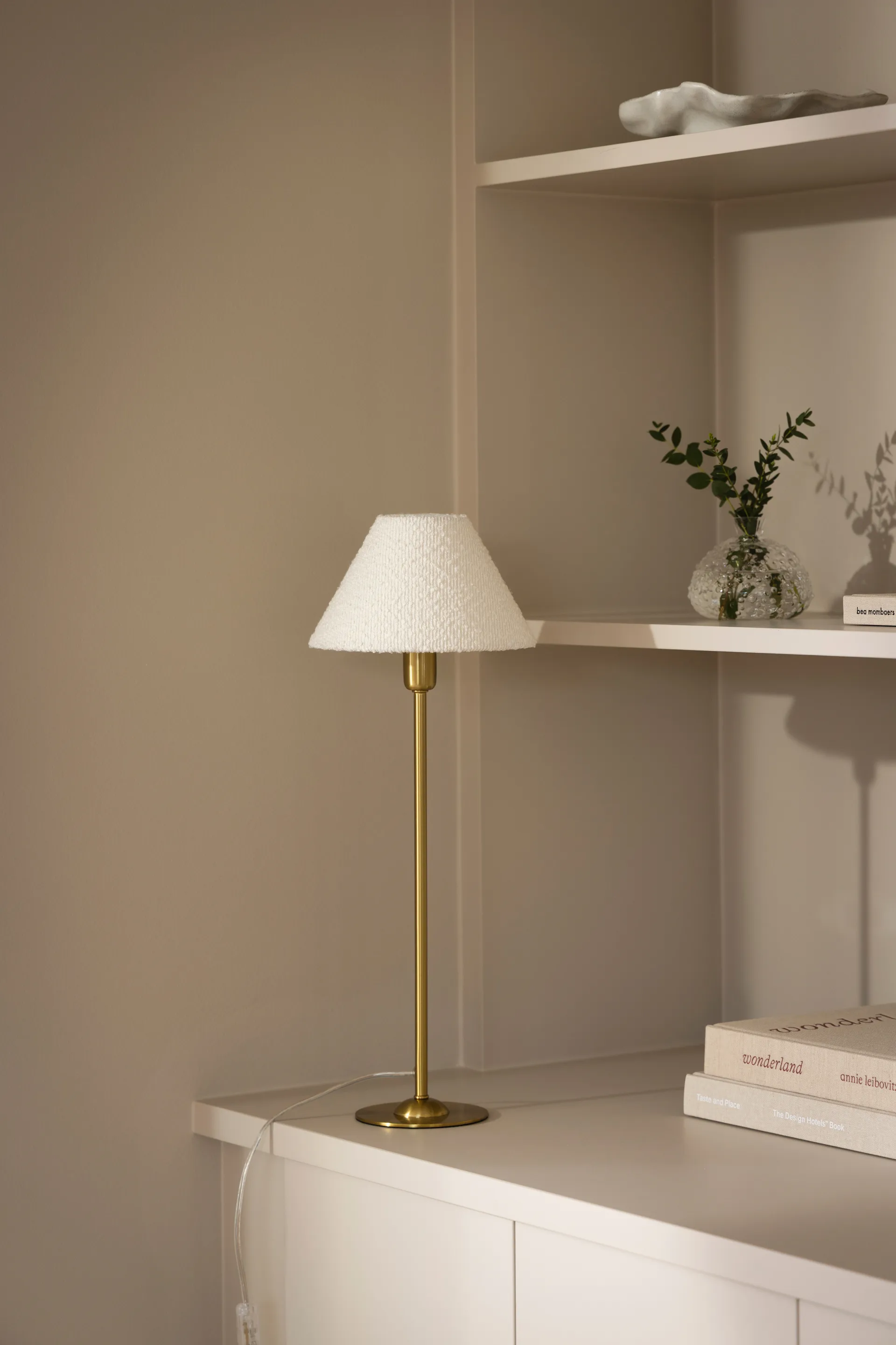 Iris 20 lampskärm, Bouclé whitevit Globen Lighting