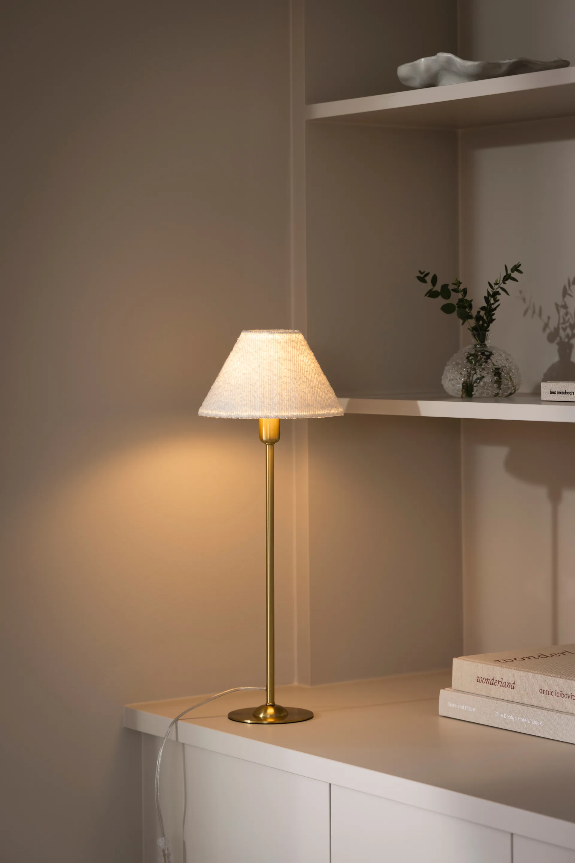 Iris 20 lampskärm, Bouclé whitevit Globen Lighting