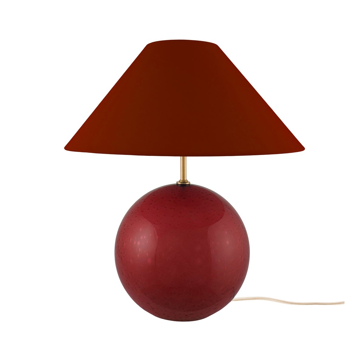 Globen Lighting Iris 35 bordslampa 39 cm Burgundy | Skandinavisk Design | Bordslampor | Röd