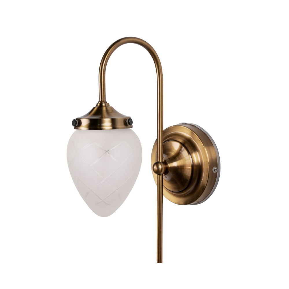 Globen Lighting Juni vägglampa frost | Skandinavisk Design | Vägglampor | Vit