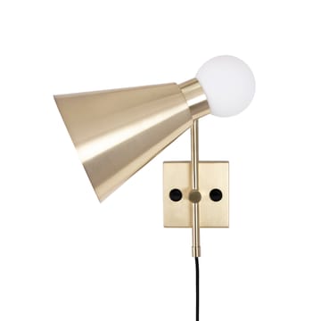 Ludo vägglampa - Borstad mässing - Globen Lighting