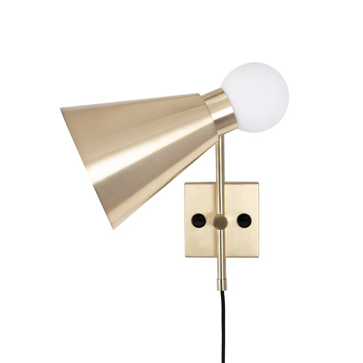 Ludo vägglampa, Borstad mässing Globen Lighting