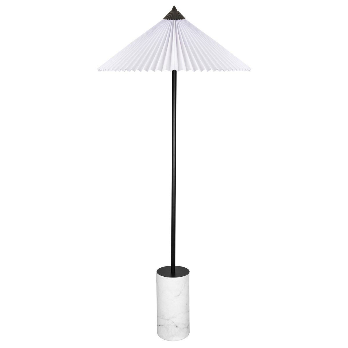 Globen Lighting Matisse golvlampa 150 cm Svart-vit | Skandinavisk Design | Golvlampor | Vit