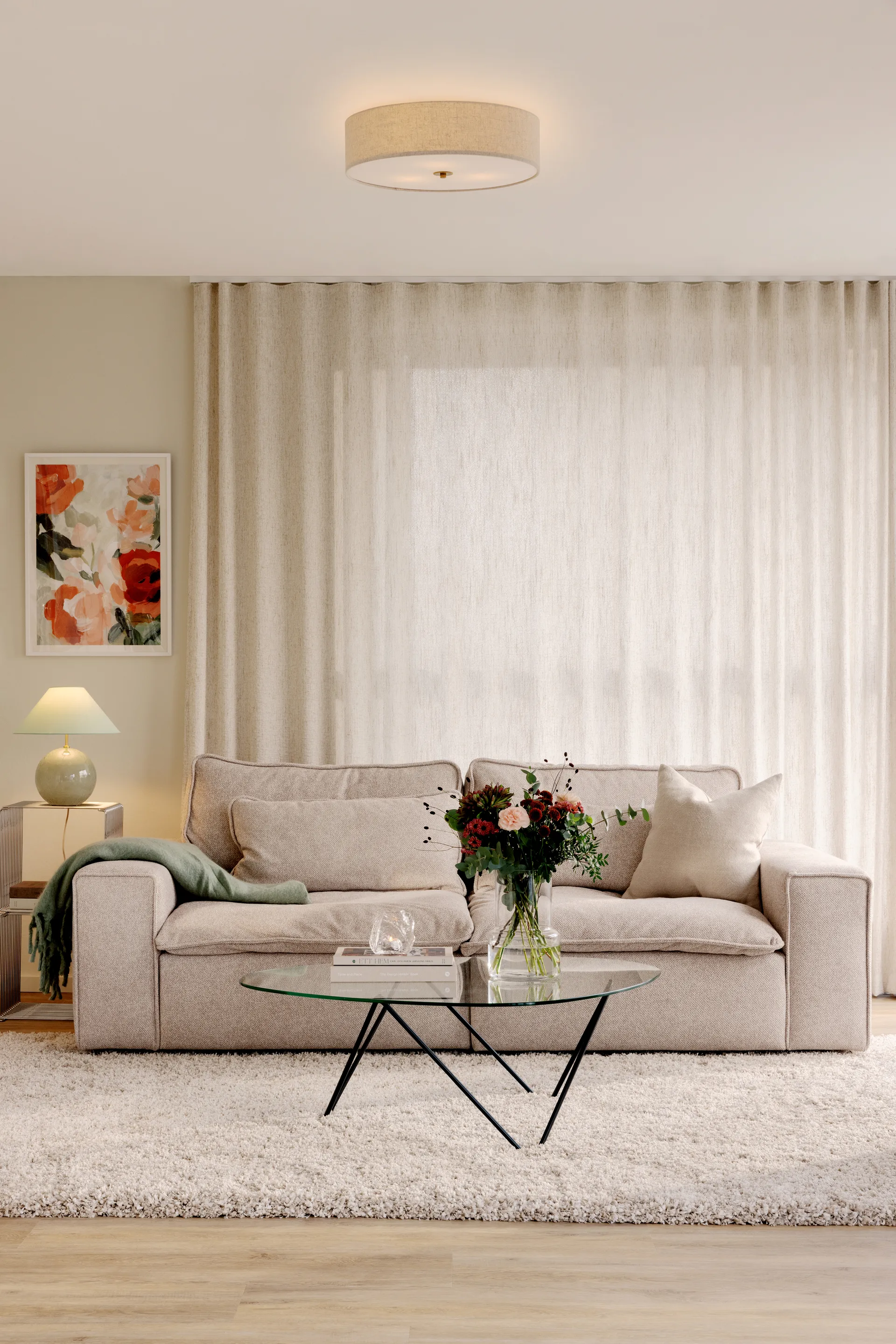 Noah 35 plafond, Beige Globen Lighting