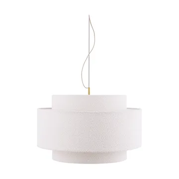 Noah pendel Ø70 cm - Bouclé vit - Globen Lighting