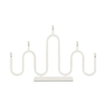 Noel 5 adventsljusstake - Elfenbensvit - Globen Lighting