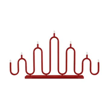 Noel 7 adventsljusstake - Röd - Globen Lighting