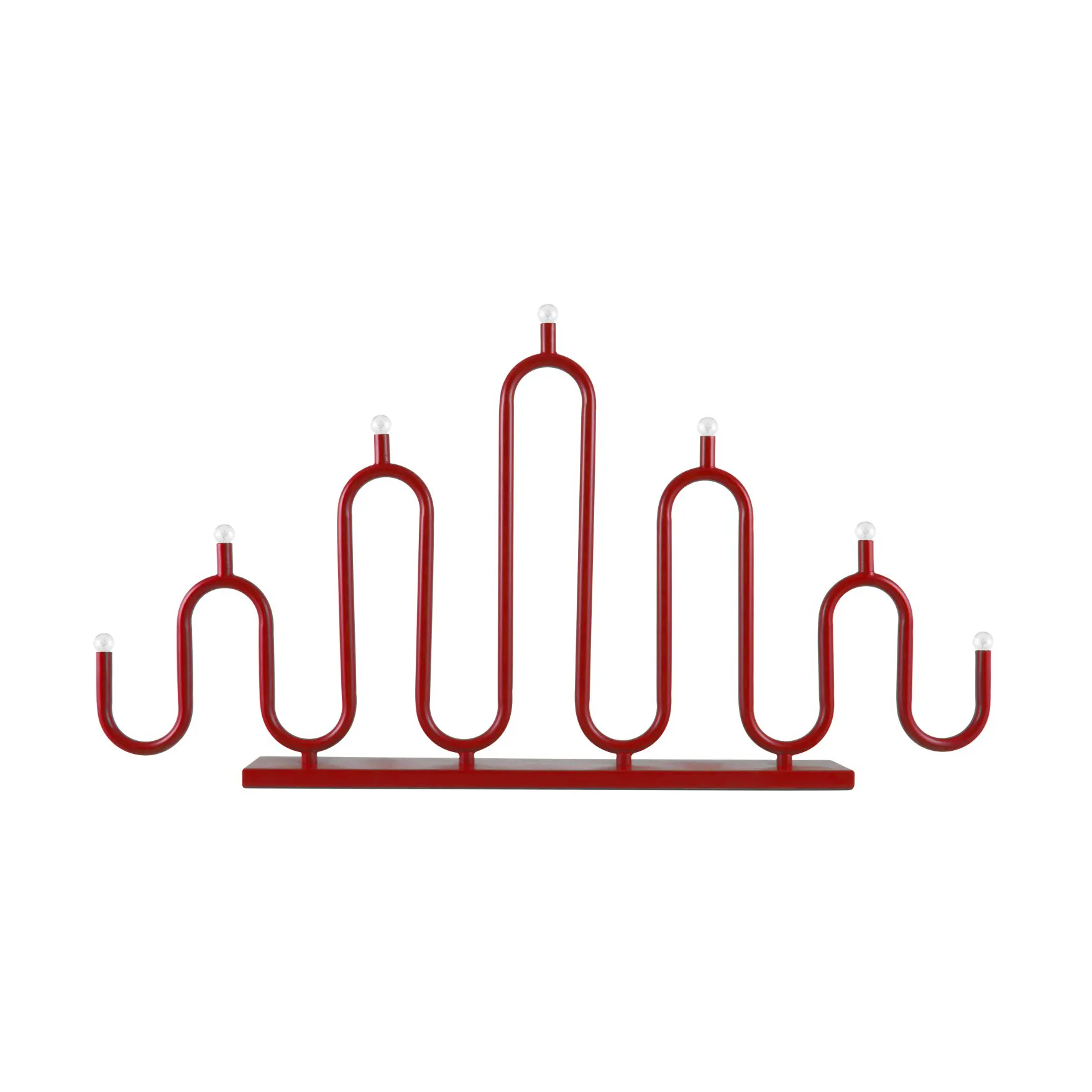 Noel 7 adventsljusstake, Röd Globen Lighting