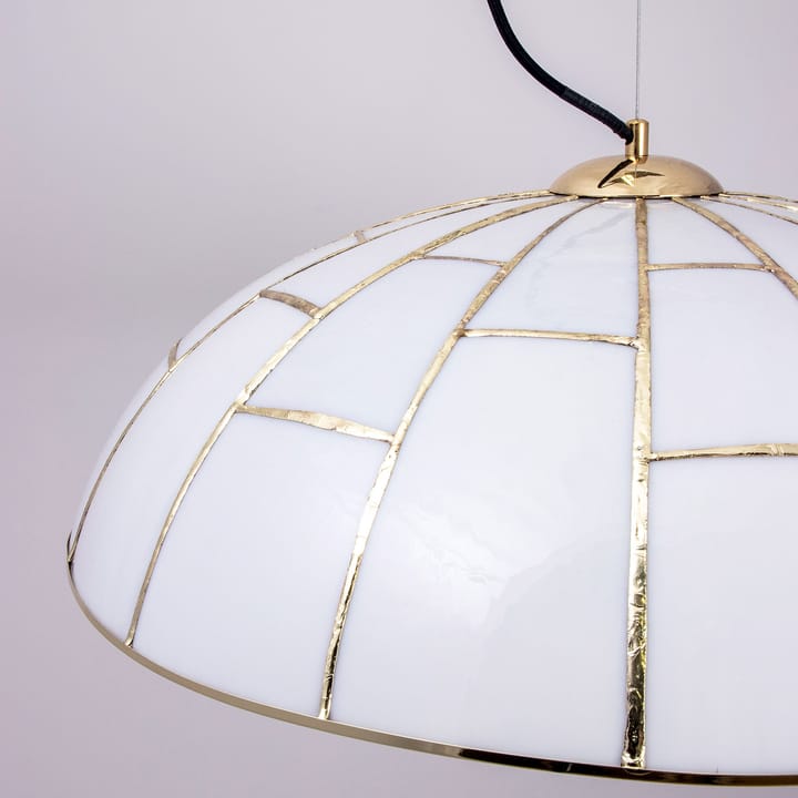 Ombrello pendel Ø60 cm vitt glas - Mässing - Globen Lighting