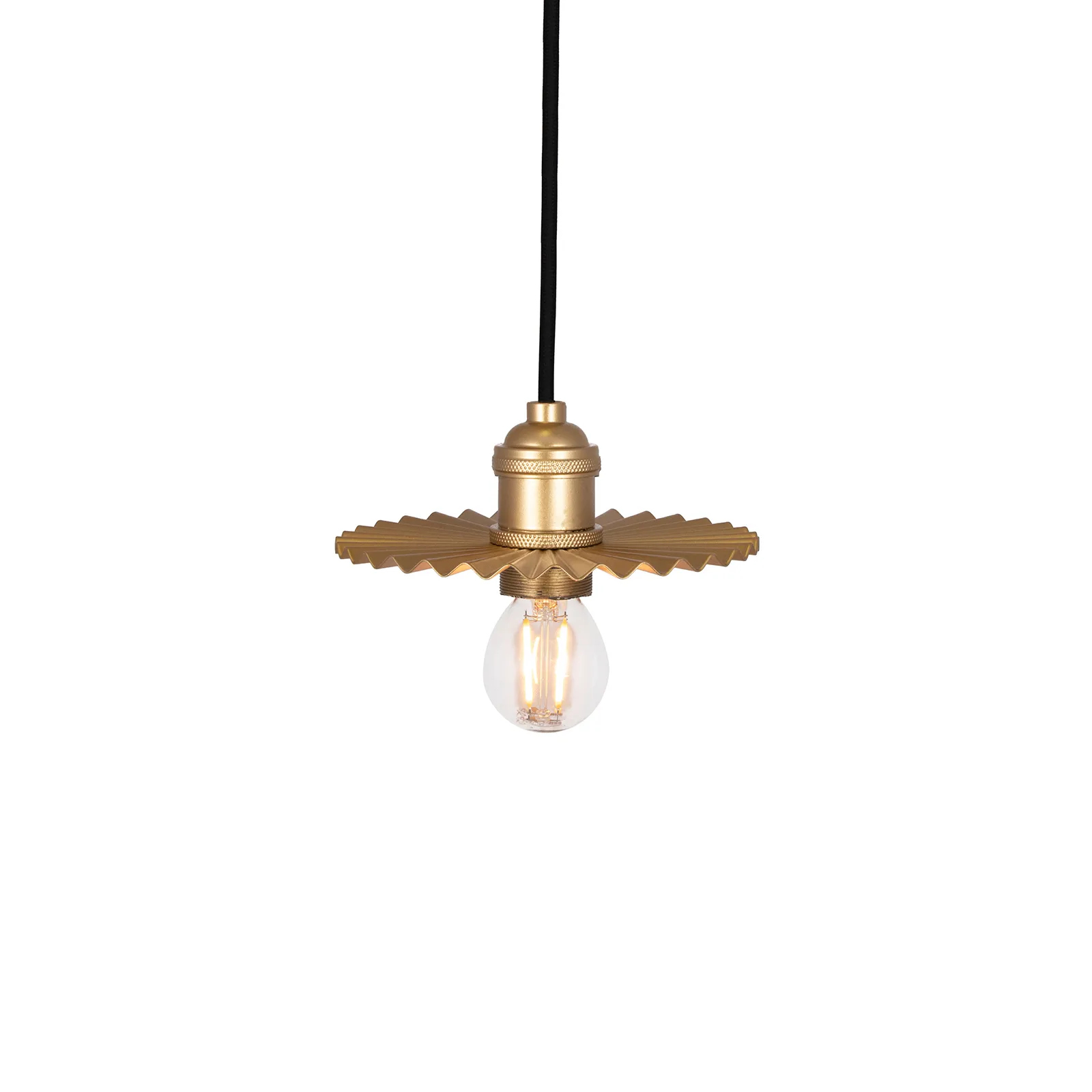 Omega pendel Ø15 cm, Guld Globen Lighting