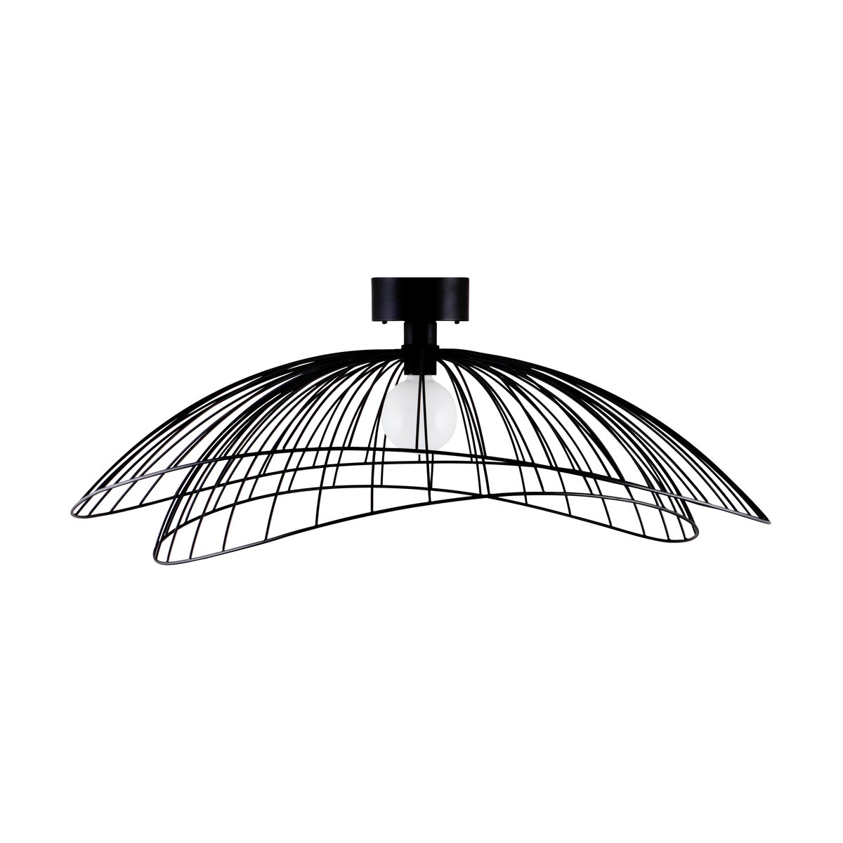 Globen Lighting Ray plafond 85 cm Svart | Skandinavisk Design | Plafonder | Svart