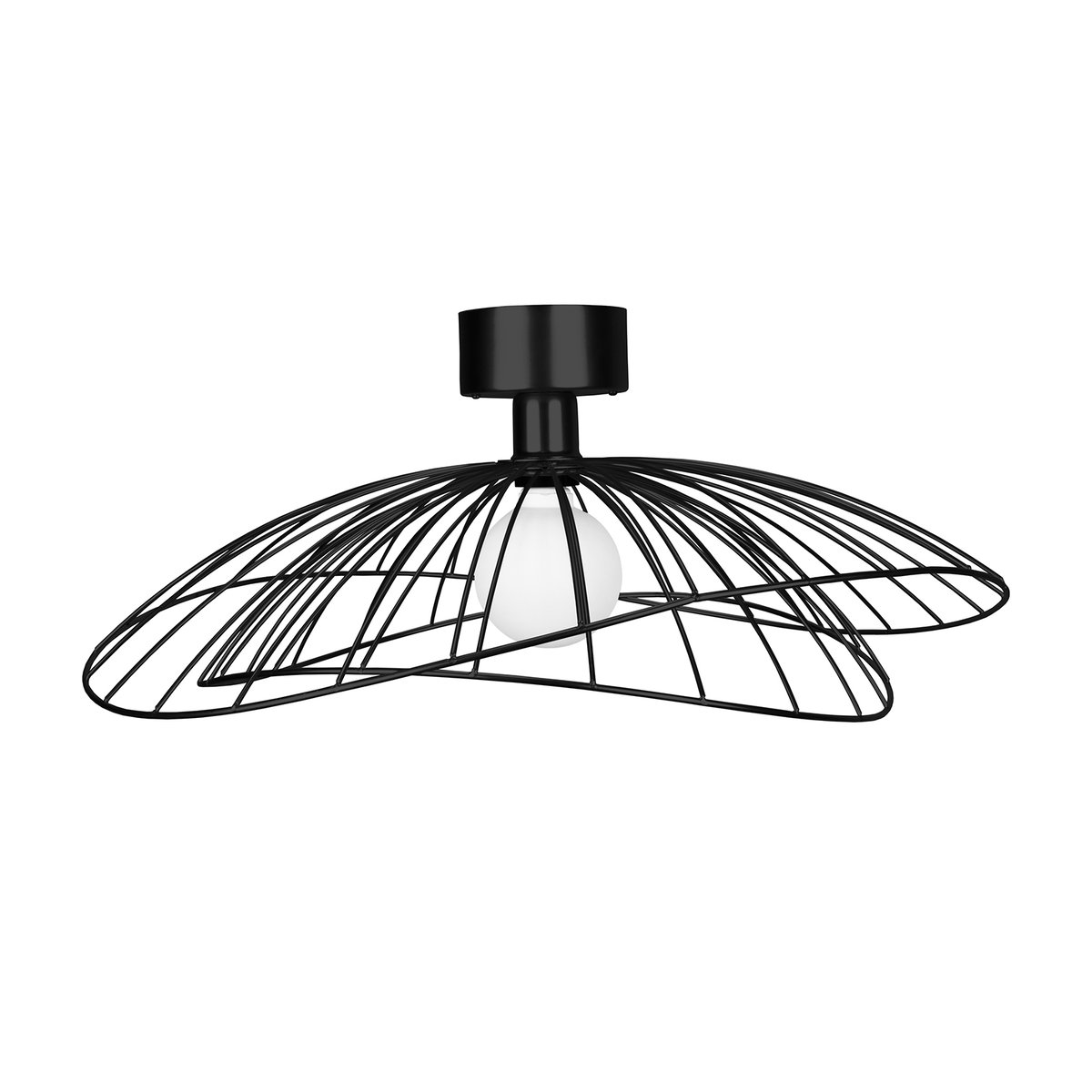 Globen Lighting Ray plafond matt svart | Skandinavisk Design | Plafonder | Svart