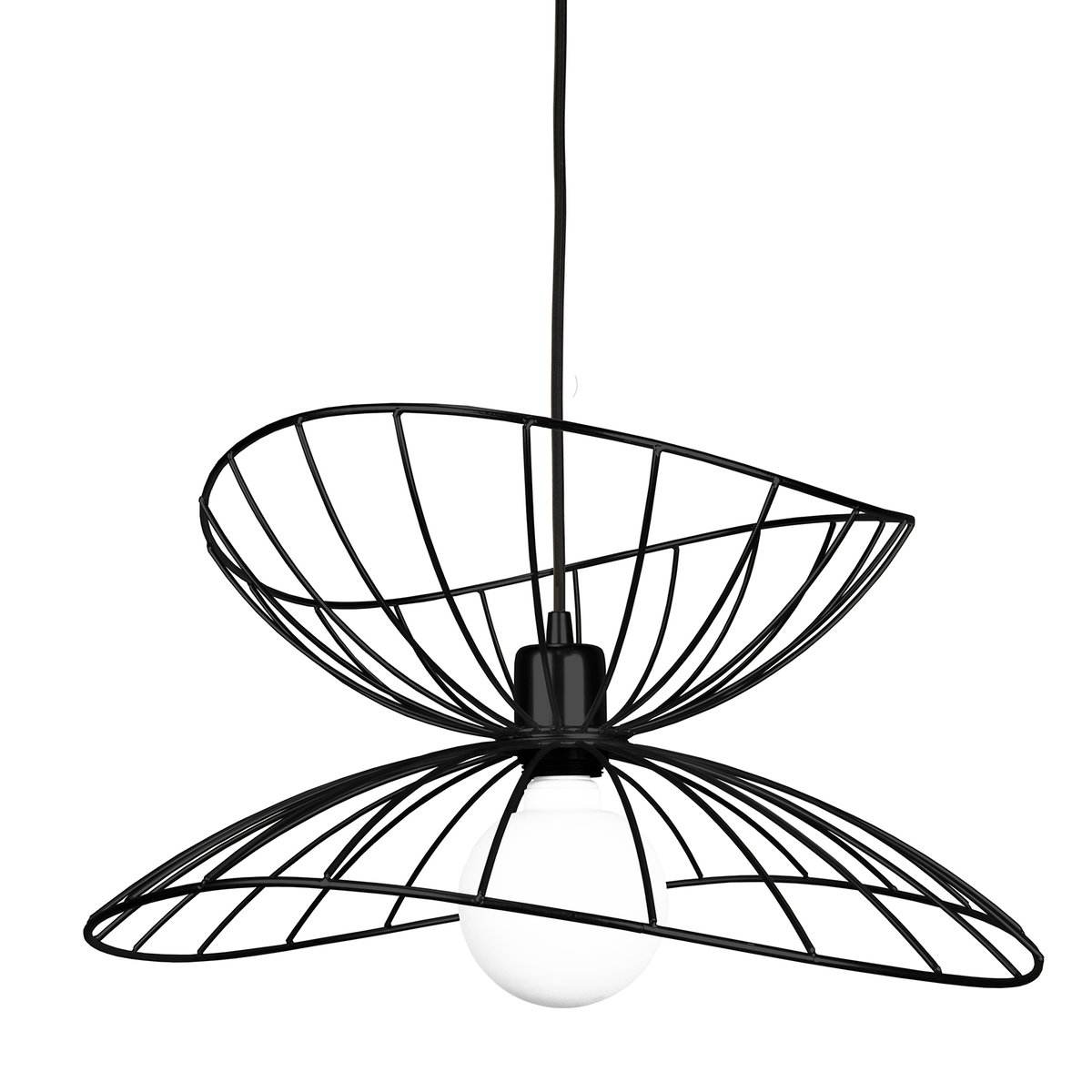 Globen Lighting Ray taklampa 45 cm matt svart | Skandinavisk Design | Taklampor & Pendlar | Svart