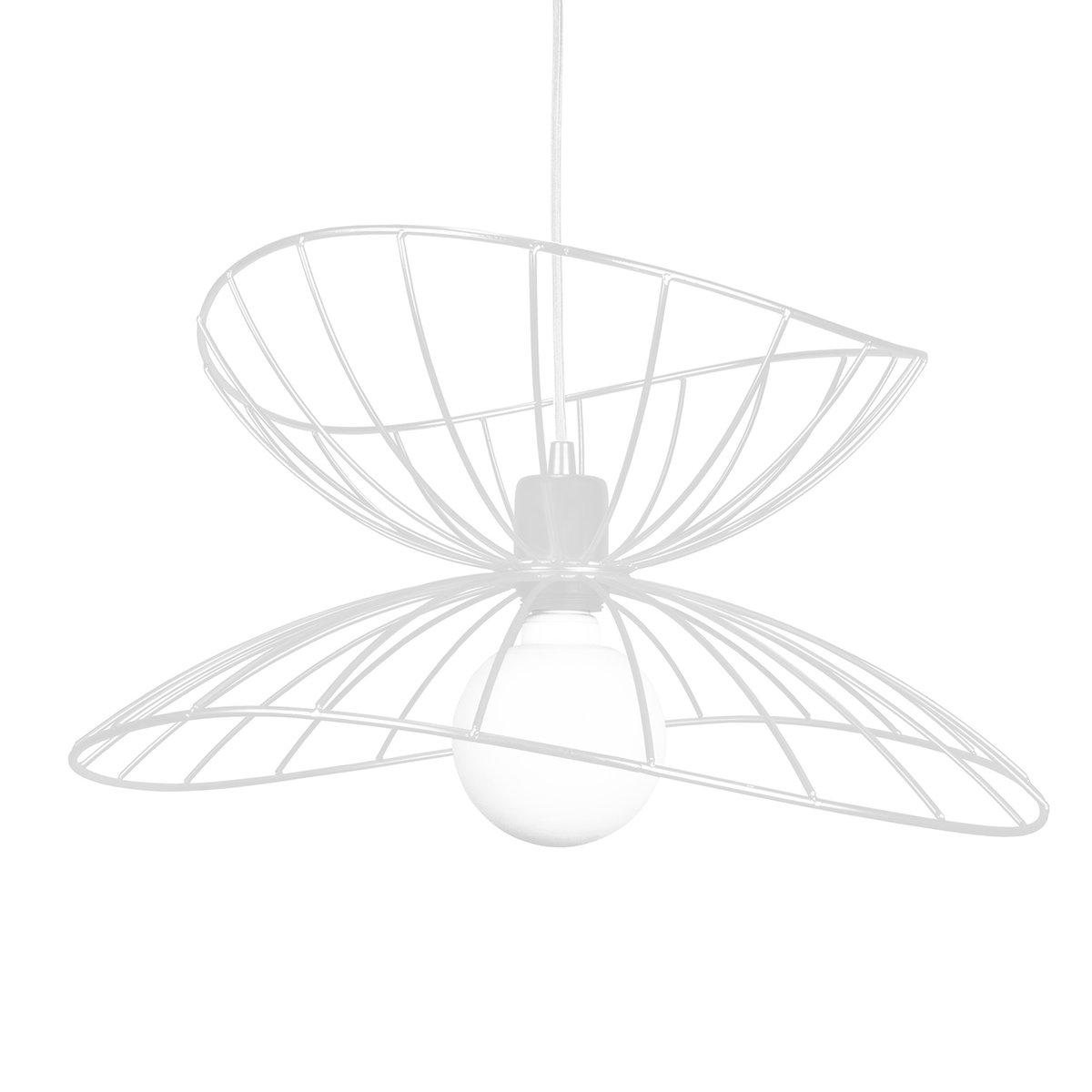 Globen Lighting Ray taklampa 45 cm Vit | Skandinavisk Design | Taklampor & Pendlar | Vit