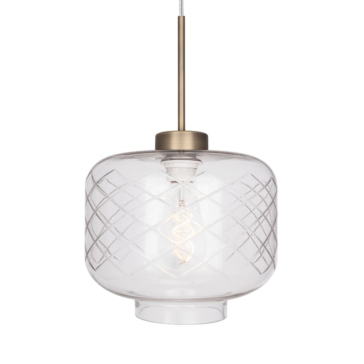 Ritz taklampa slipat glas - Antik mässing - Globen Lighting
