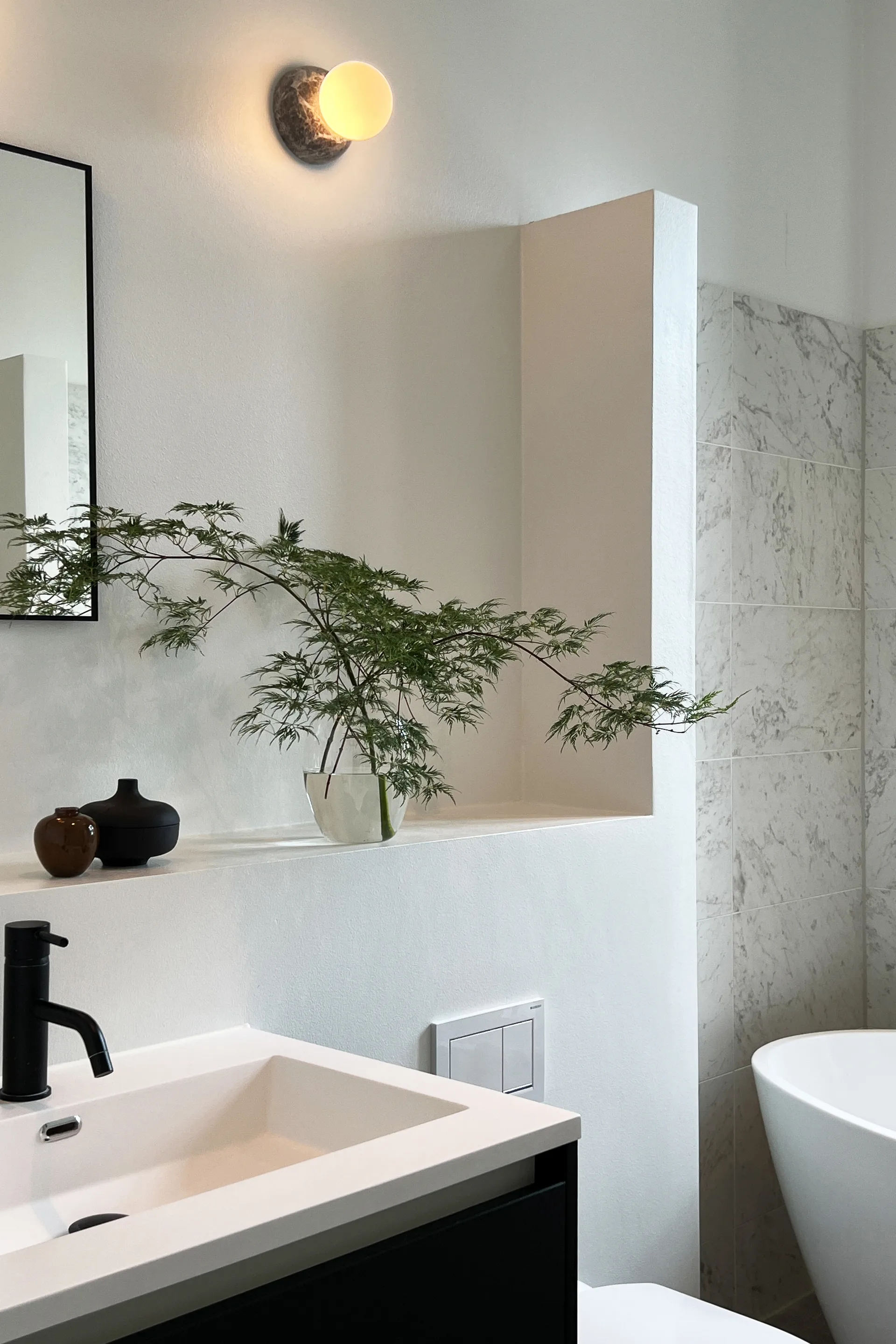 Torrano vägglampa/plafond 13 cm, Grå Globen Lighting