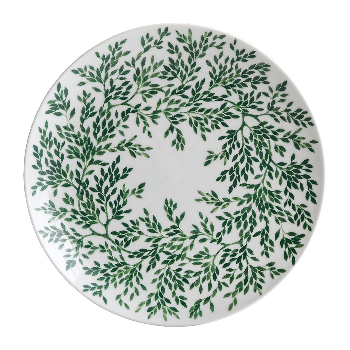 Götefors Porslin Botanica Myrten assiett 21 Grön | Skandinavisk Design | Assietter | Grön