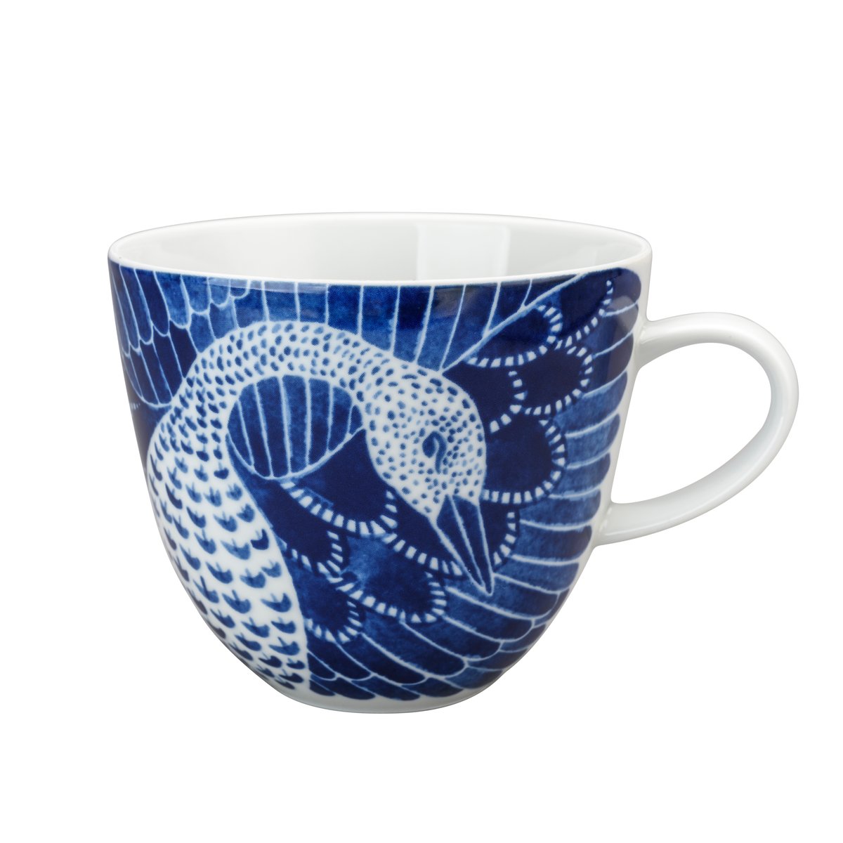 Götefors Porslin Selma mugg med handtag 10 cm | Skandinavisk Design | Kaffekoppar | Blå