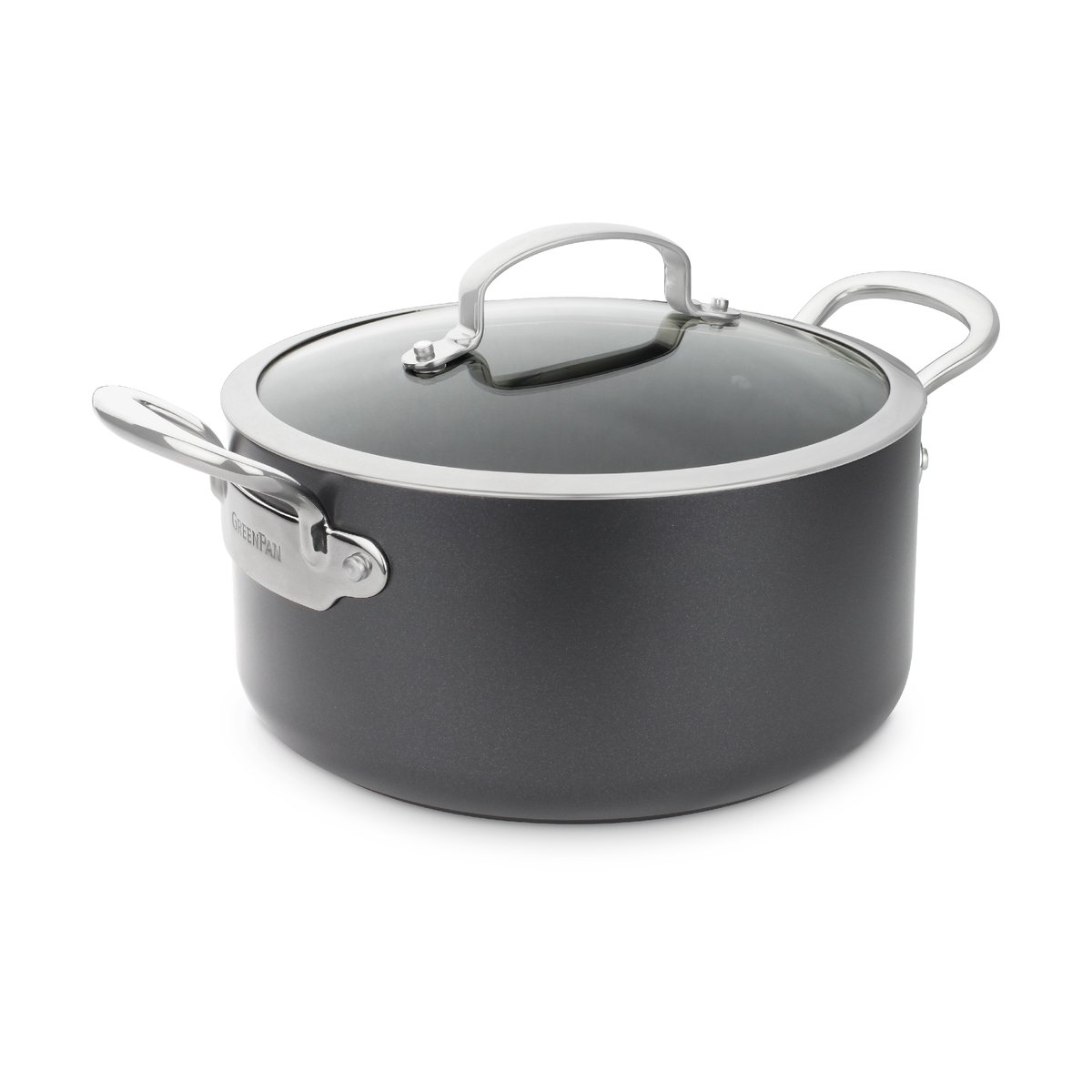 GreenPan Barcelona gryta med lock 3,1 l | Skandinavisk Design | Grytor | Svart