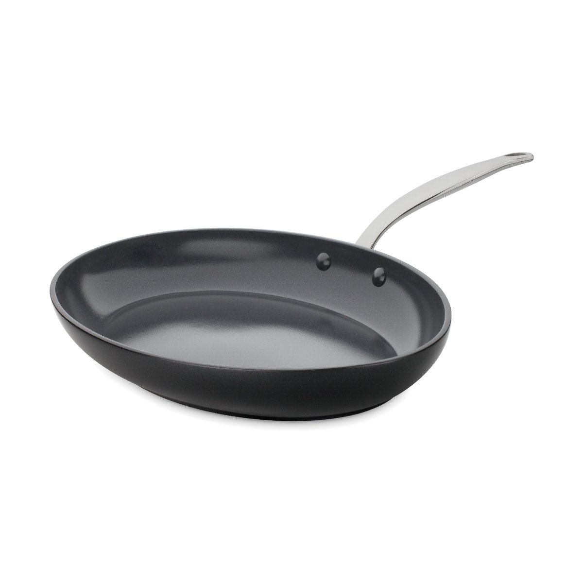 GreenPan Barcelona oval stekpanna 23x33 cm | Skandinavisk Design | Stekpannor | Svart