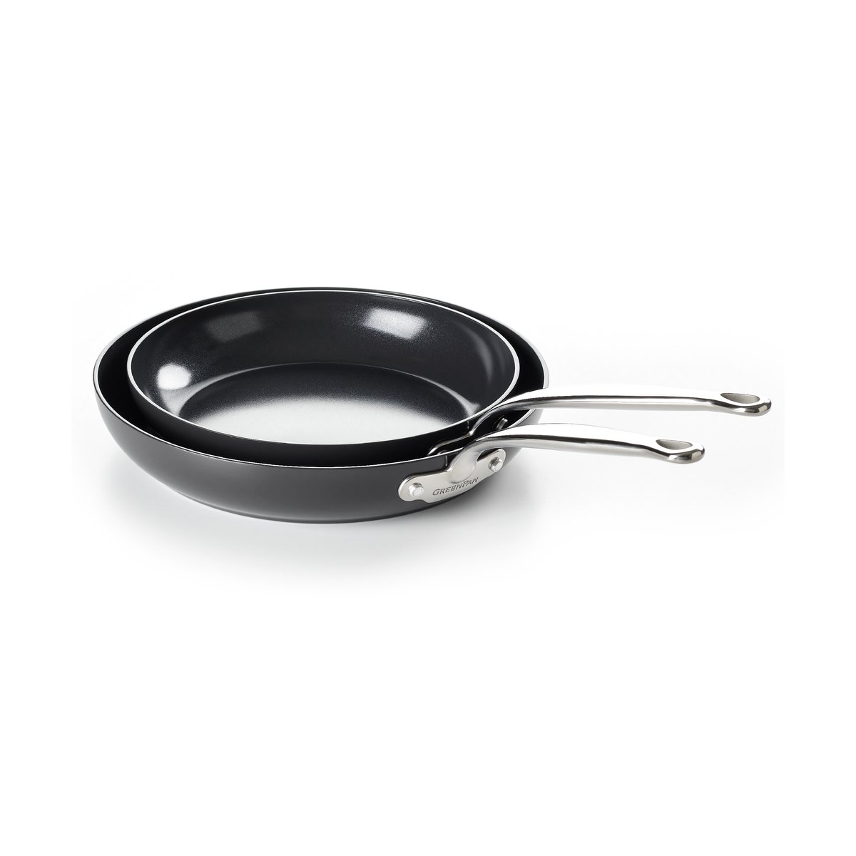 GreenPan Barcelona stekpanneset 24 + 28 cm | Skandinavisk Design | Stekpannor | Svart