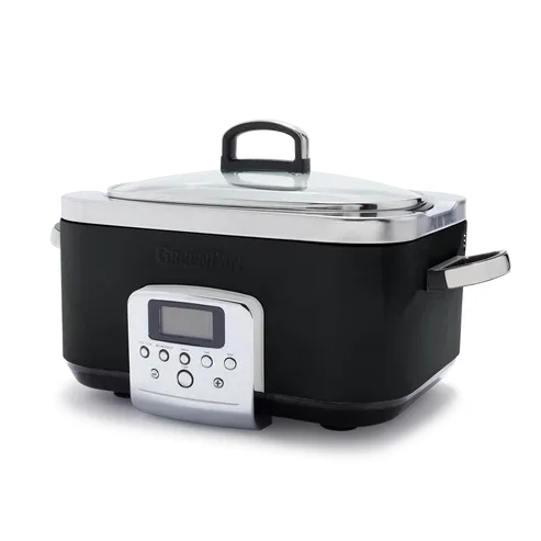 GreenPan Slowcooker 6 l 48x34 cm, Svart GreenPan
