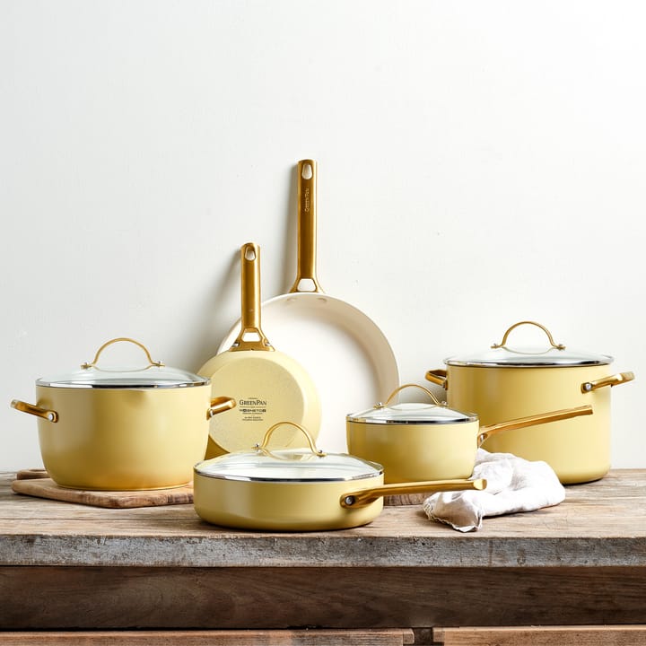 Padova gryt- och stekpanneset 10 delar, Sunshine yellow GreenPan