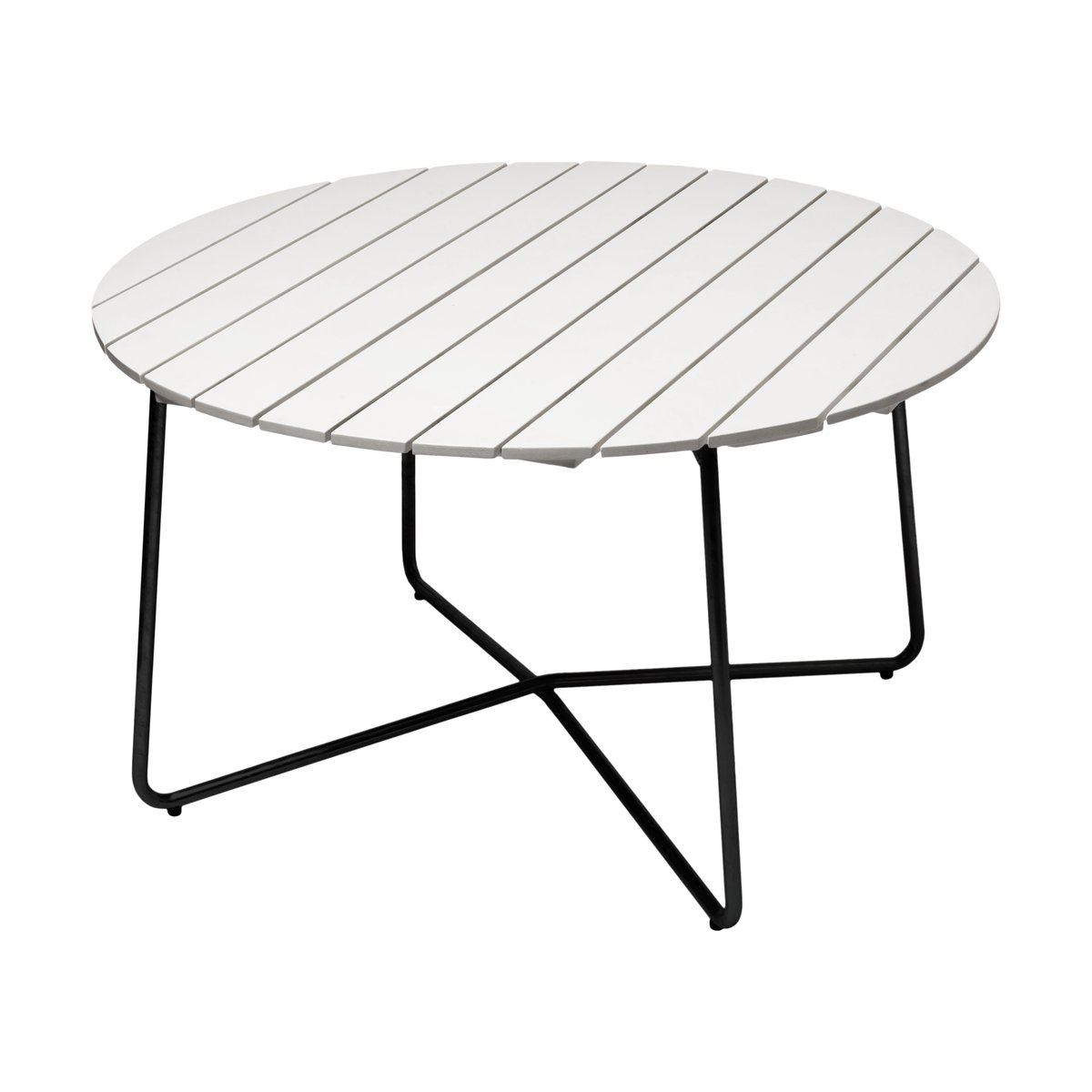 Grythyttan Stålmöbler 9A matbord Vitlackerad ek-svart, 120 cm