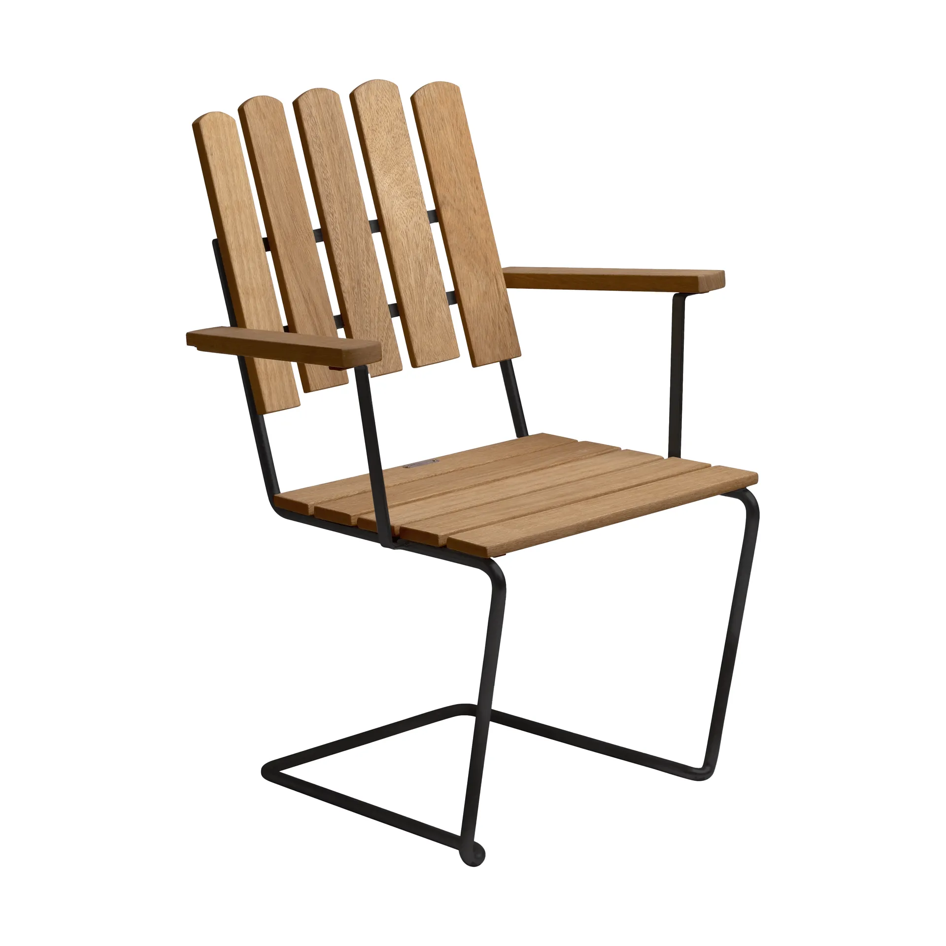 A2 fåtölj, Oljad ek-svart Grythyttan Stålmöbler