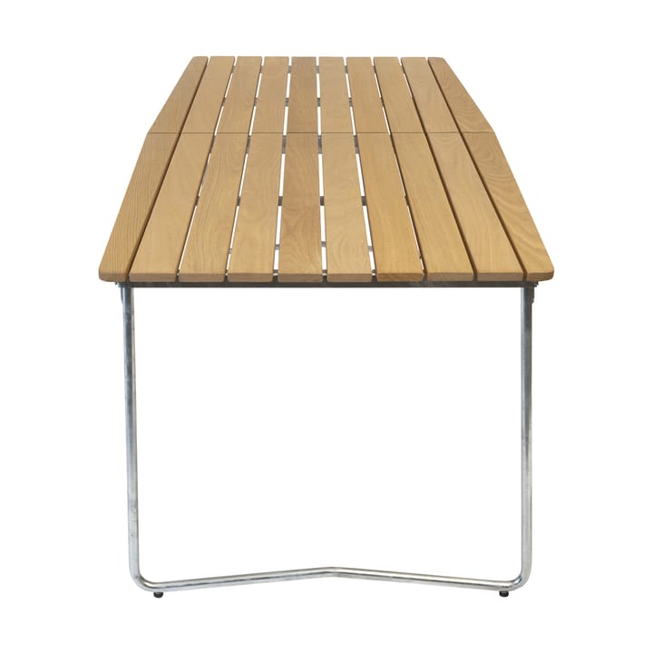 B31 matbord, 230x92 cm, Oljad ek-varmförzinkad stativ Grythyttan Stålmöbler