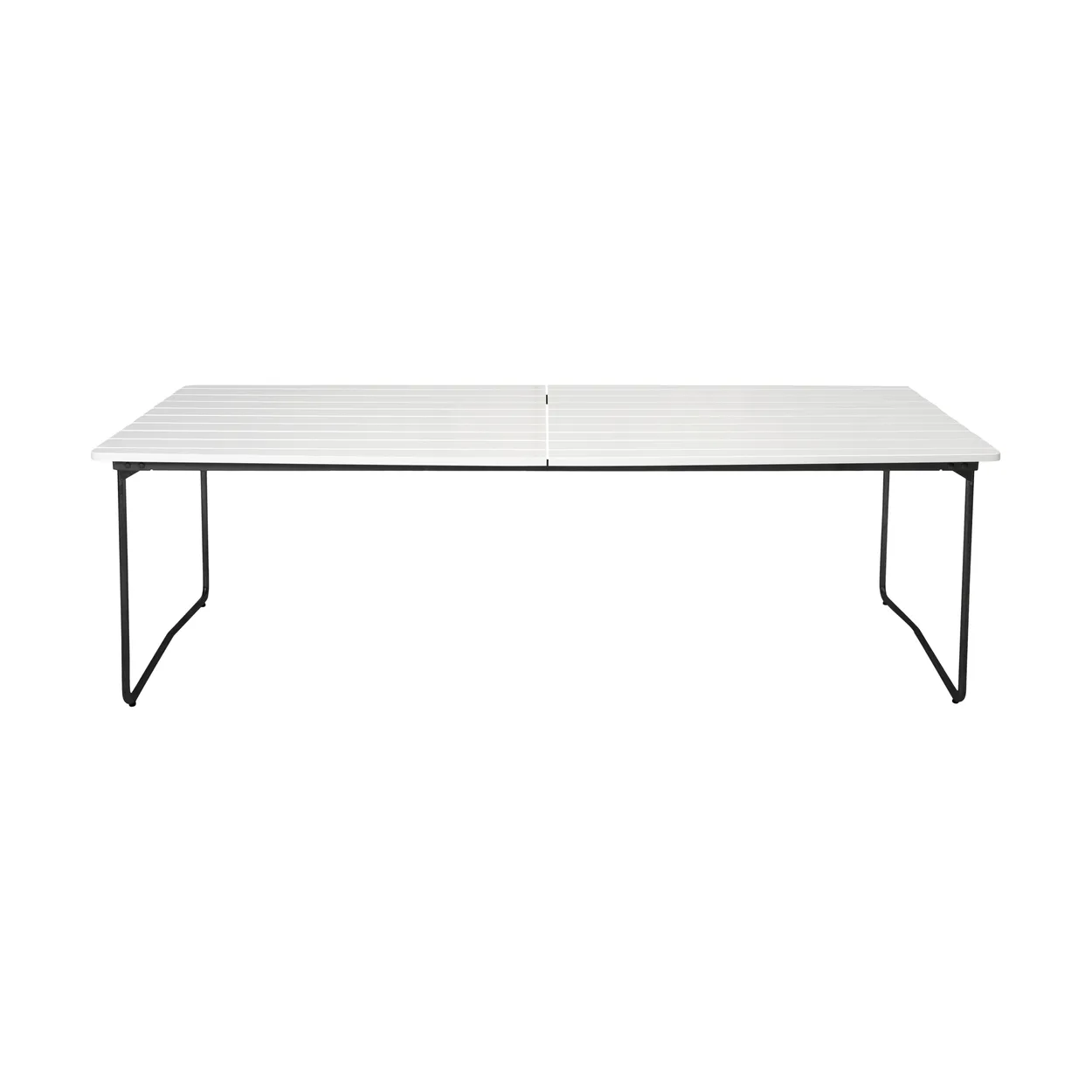 Grythyttan Stålmöbler B31 matbord 230x92 cm, Vitlackerad ek-svart