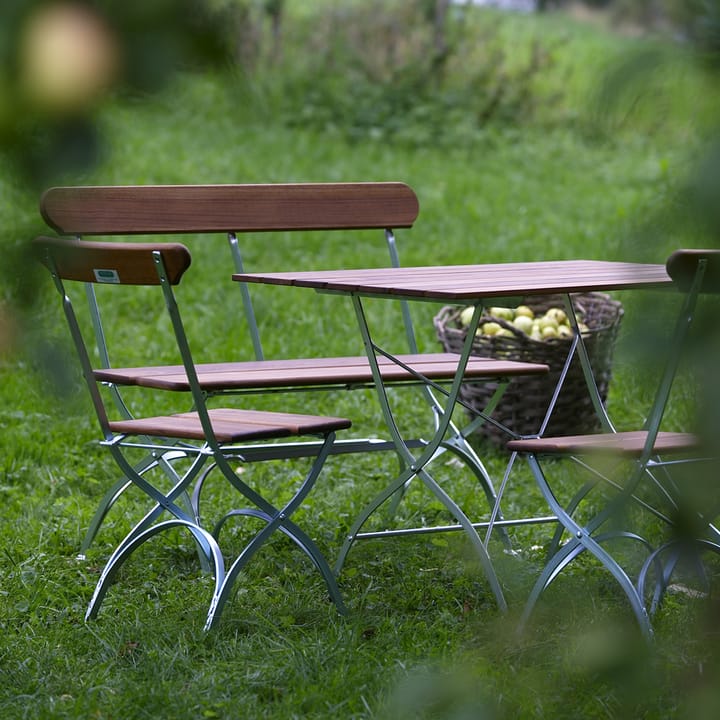 Bryggeristol - Teak-varmförzinkat stativ - Grythyttan Stålmöbler