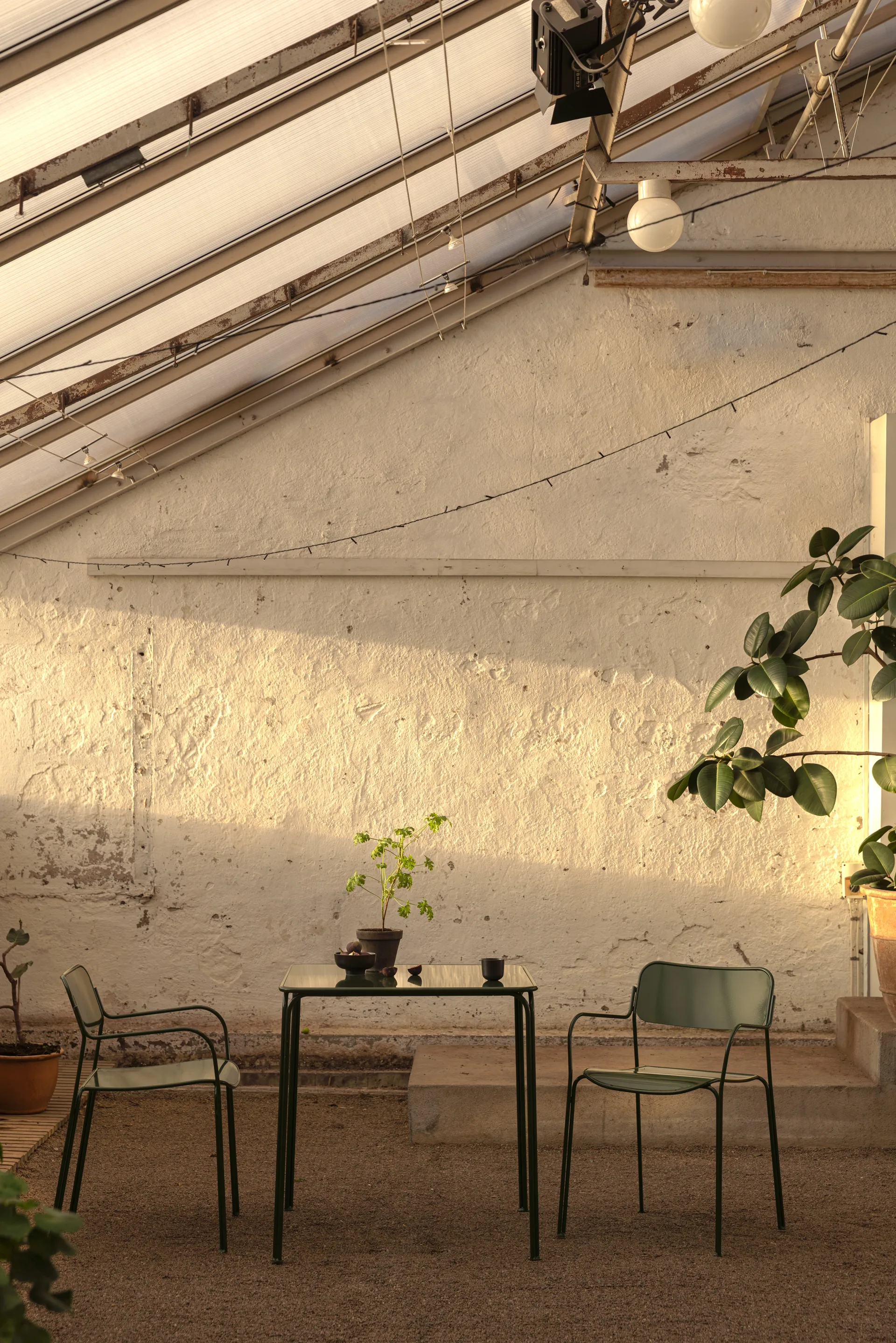 Chair Libelle stol, Grön Grythyttan Stålmöbler