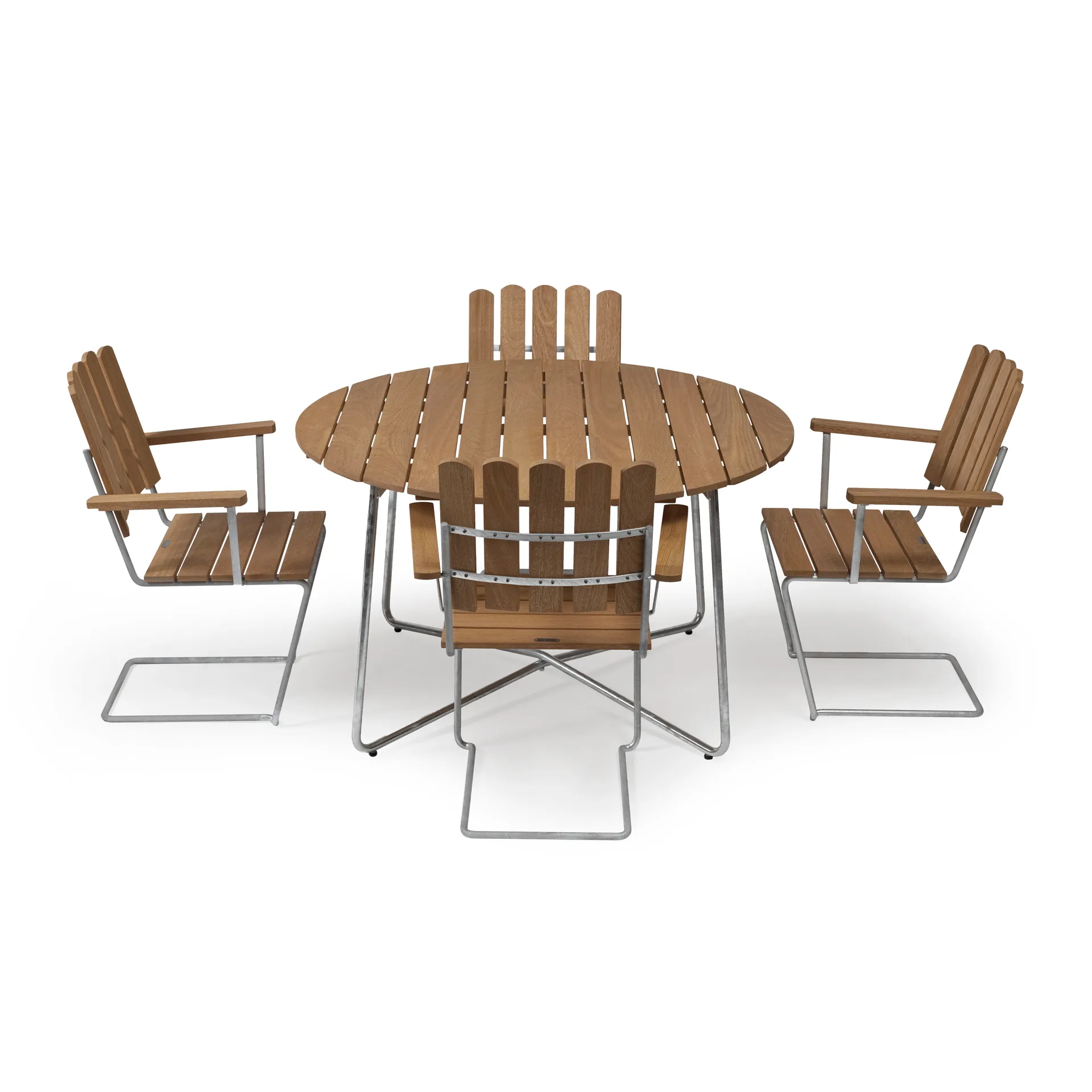Grythyttan matgrupp ø120 cm - teak,  Grythyttan Stålmöbler
