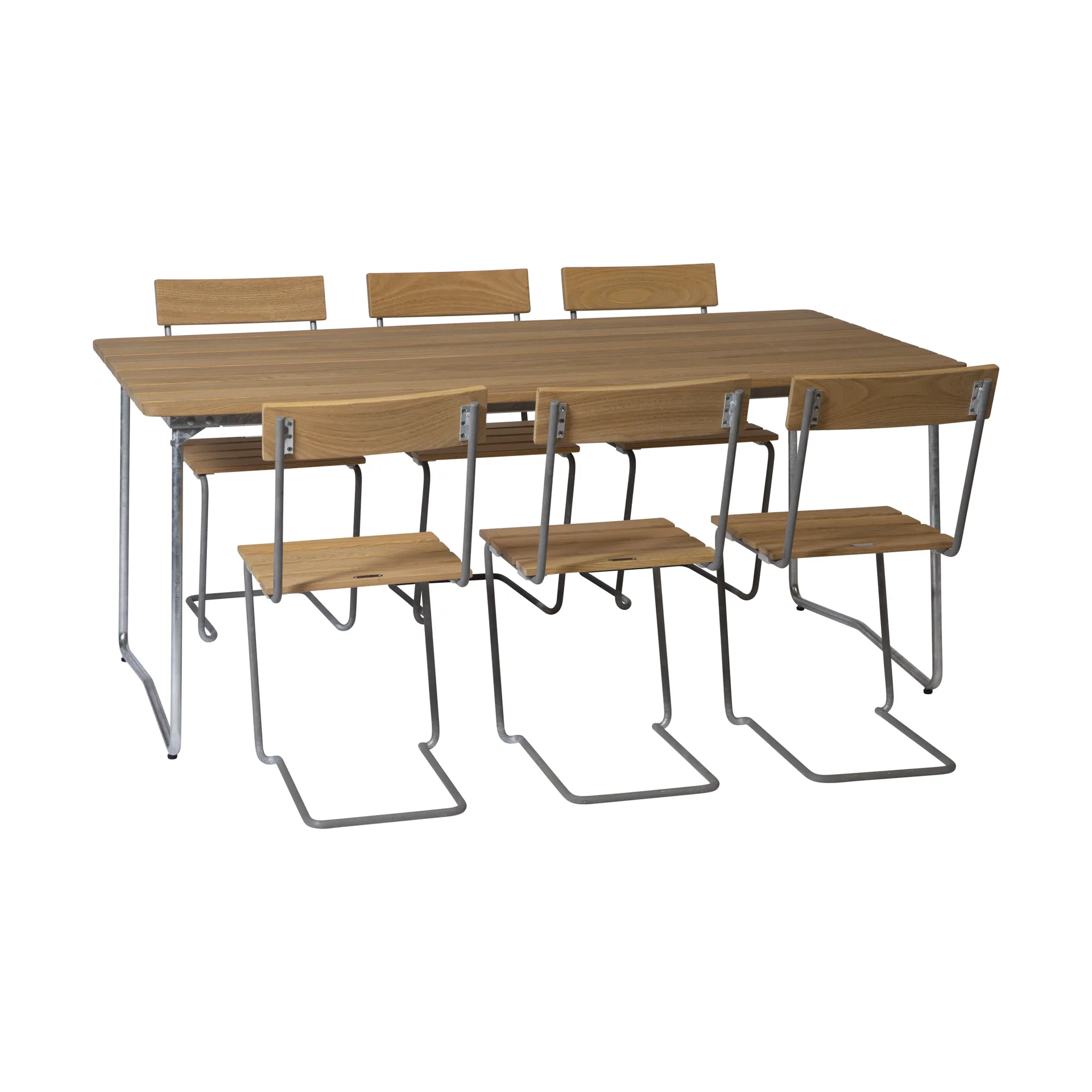 Grythyttan matgrupp B31 + 6st Stol 1 oljad ek Grythyttan Stålmöbler