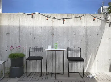 High Tech stol - Svart blank pulverlack - Grythyttan Stålmöbler