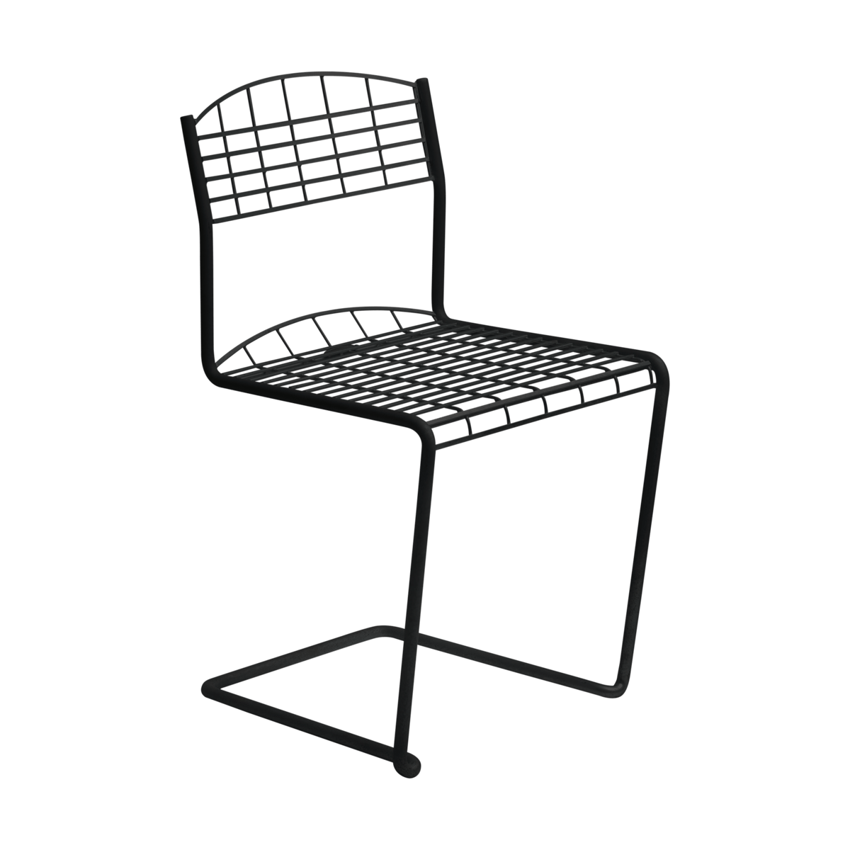 Grythyttan Stålmöbler High Tech stol Svart | Skandinavisk Design | Trädgårdsstolar | Svart