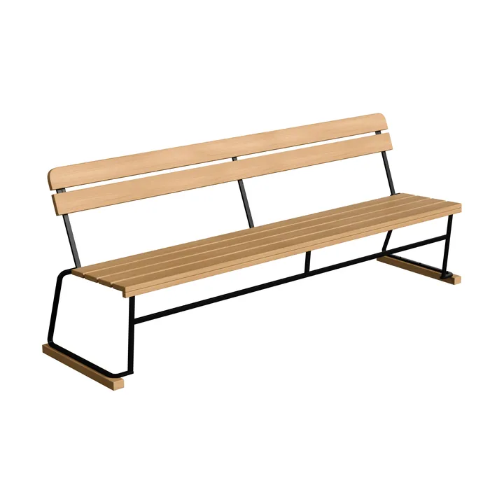 Soffa 5 - Oljad ek-svart stålstativ - Grythyttan Stålmöbler