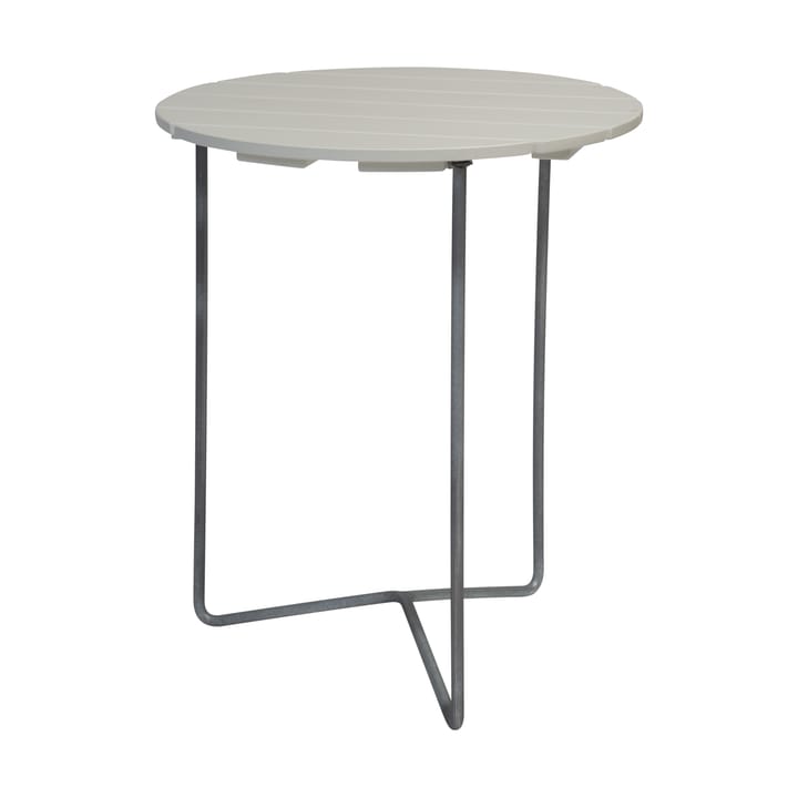 Table 6B bord Ø60 cm - Vitlackad ek-varmförzinkad stativ - Grythyttan Stålmöbler