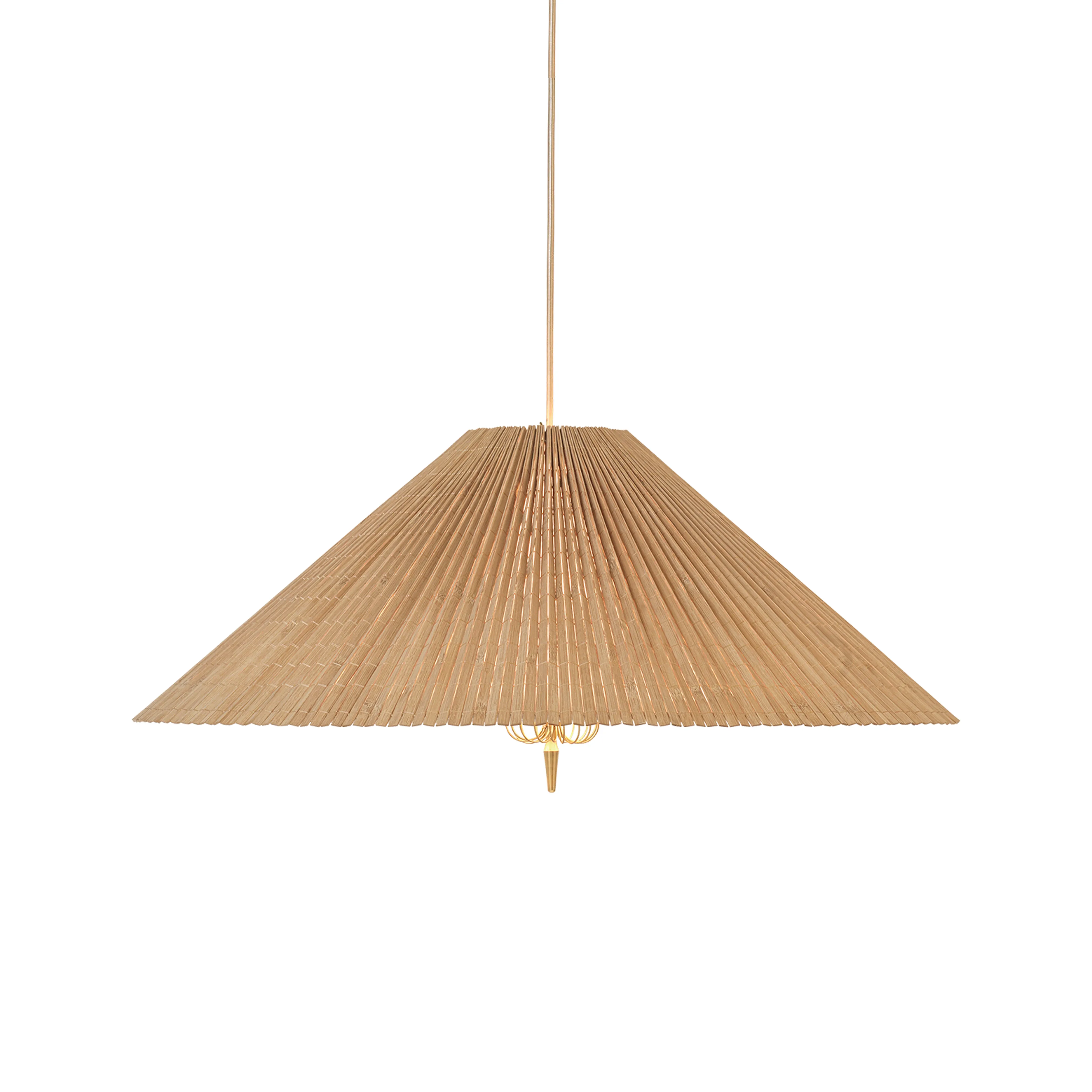 1972 taklampa Ø60 cm, Bambu-mässing