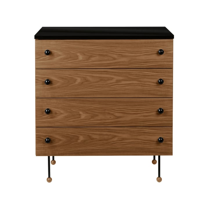 62 Dresser byrå - american walnut, 4 lådor - GUBI