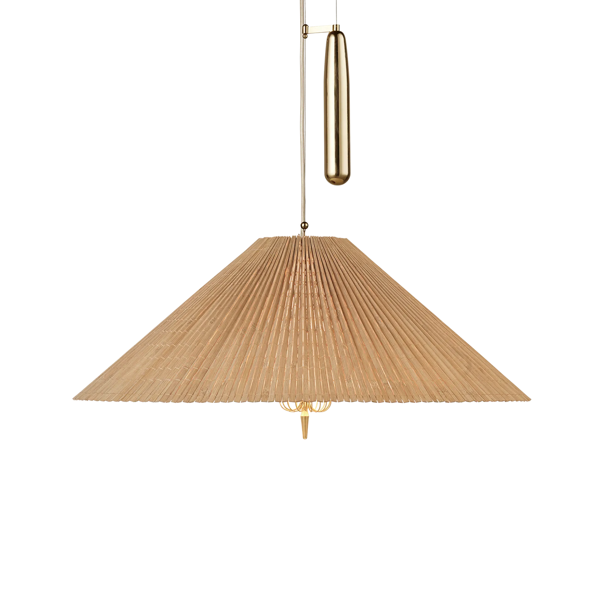 A1972 taklampa Ø60 cm, Bambu-mässing GUBI