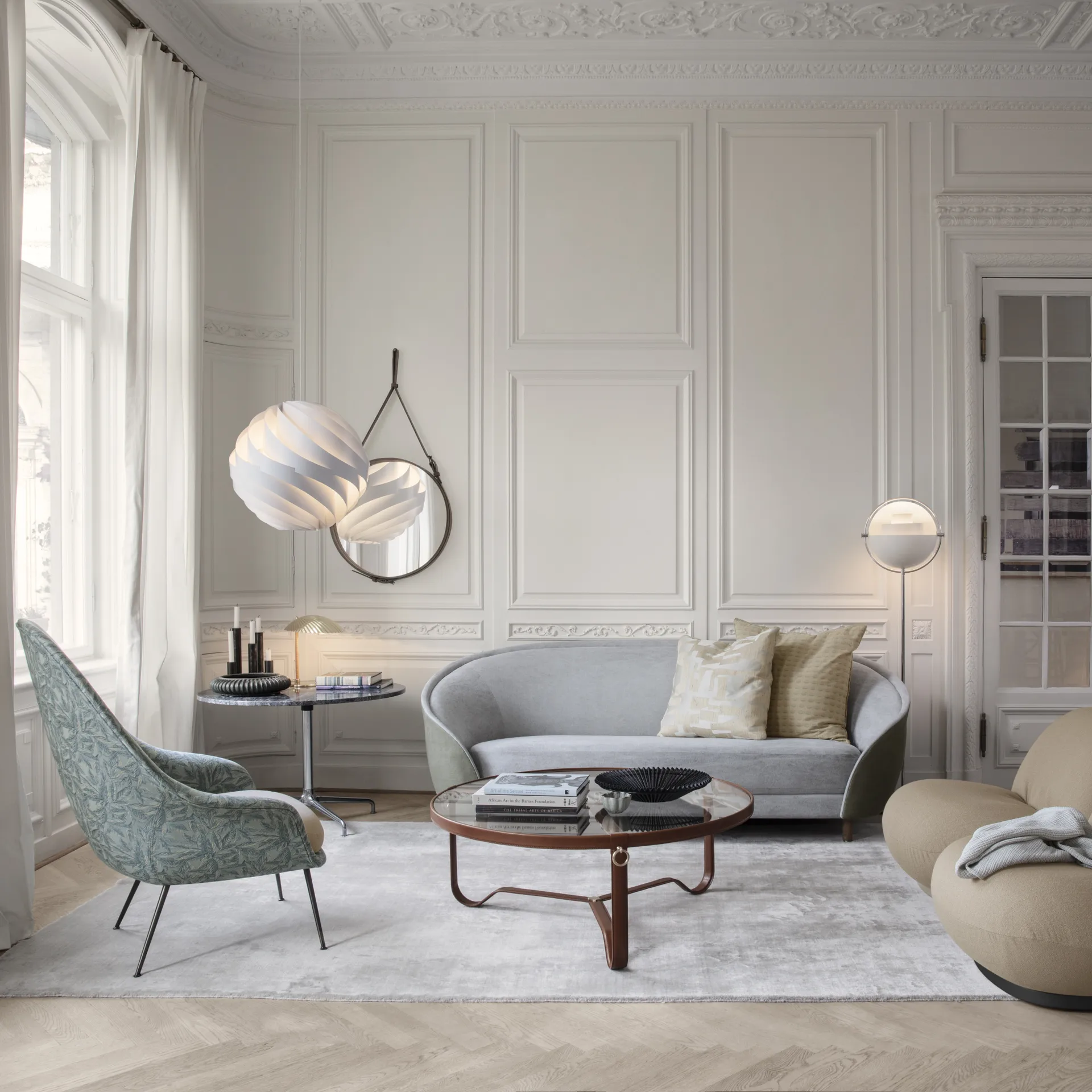 Adnet soffbord Ø100 cm, Tan GUBI