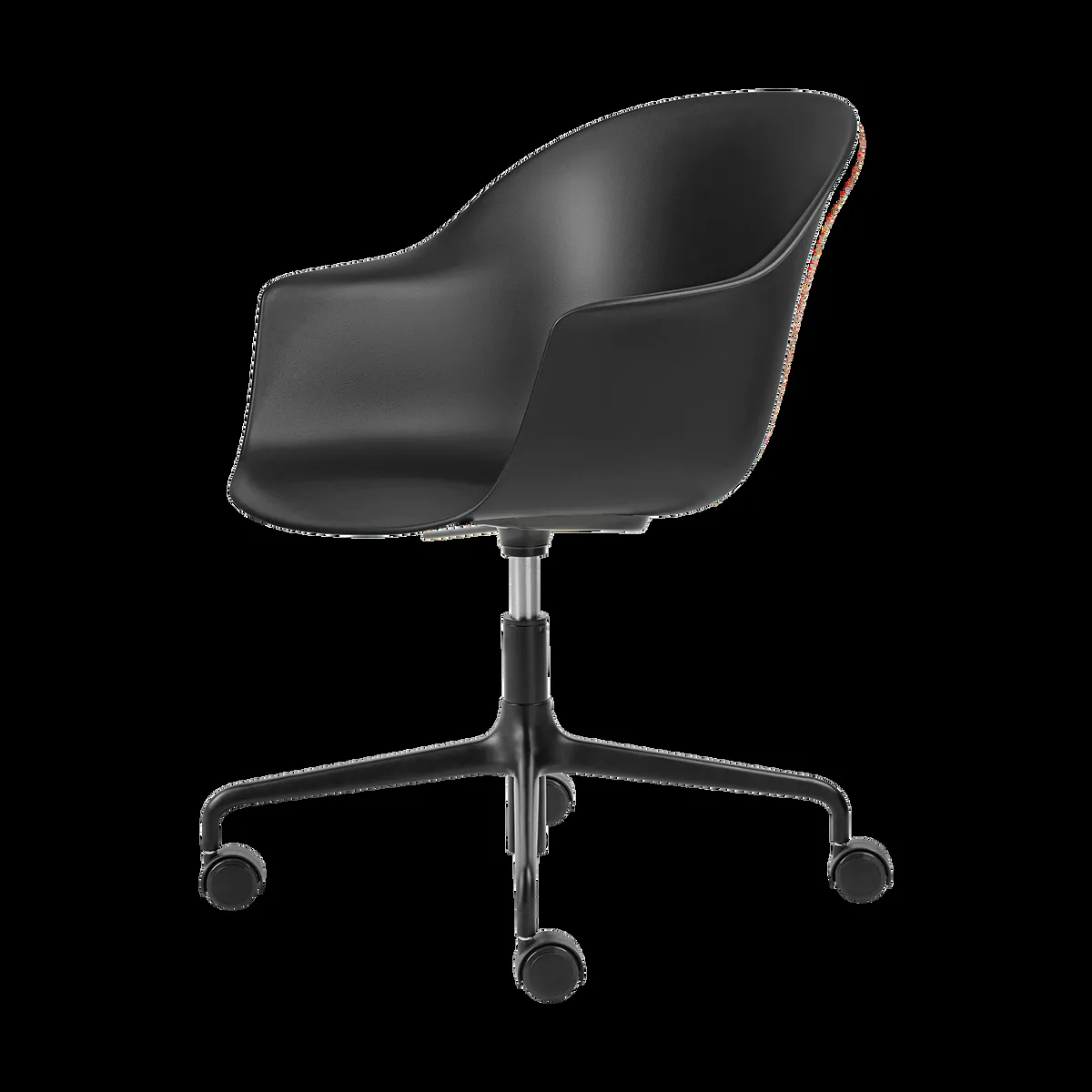 GUBI Bat Meeting Chair kontorsstol Black-black