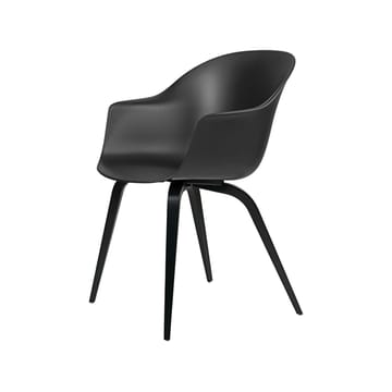 Bat stol - black, svartbetsat bokstativ - GUBI