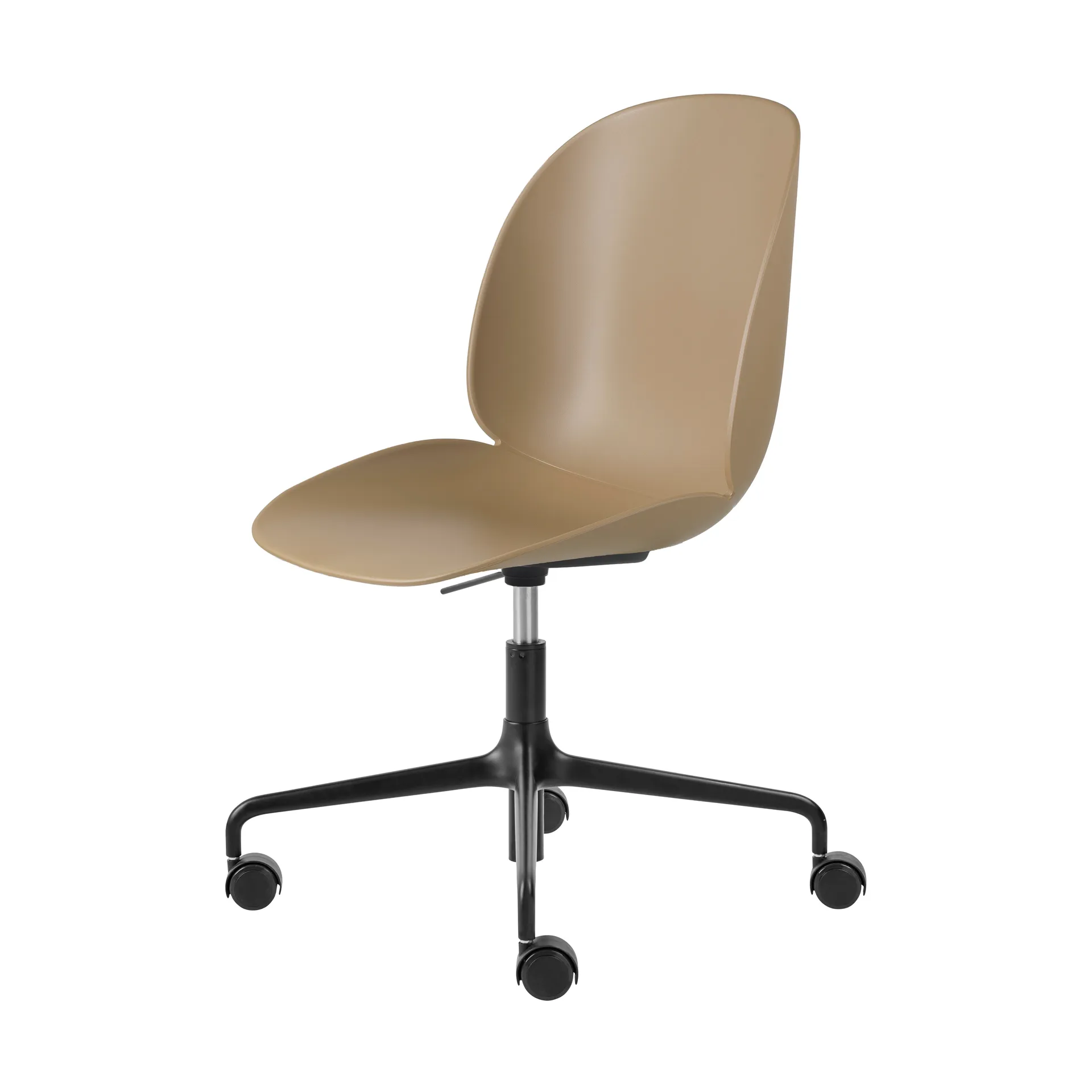 Beetle Meeting Chair kontorsstol, Pebble brown-black GUBI