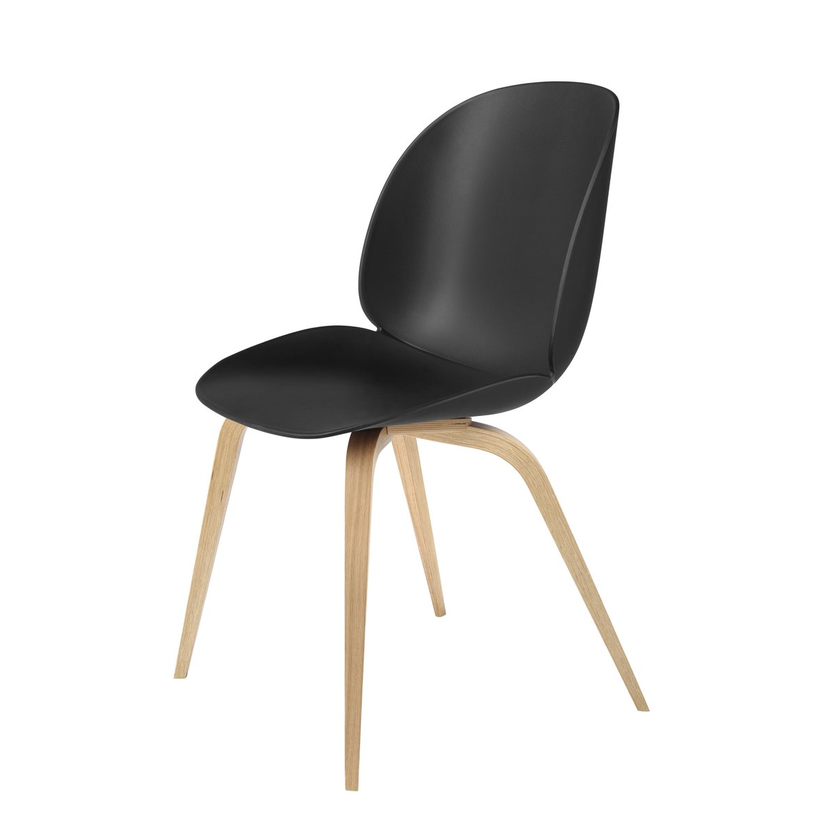 GUBI Beetle stol plast ekben svart | Skandinavisk Design | Stolar | Svart