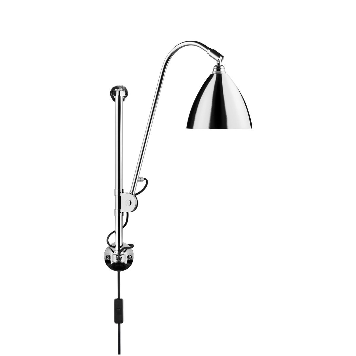 GUBI Bestlite BL5 vägglampa Krom | Skandinavisk Design | Vägglampor | Silverfärgad